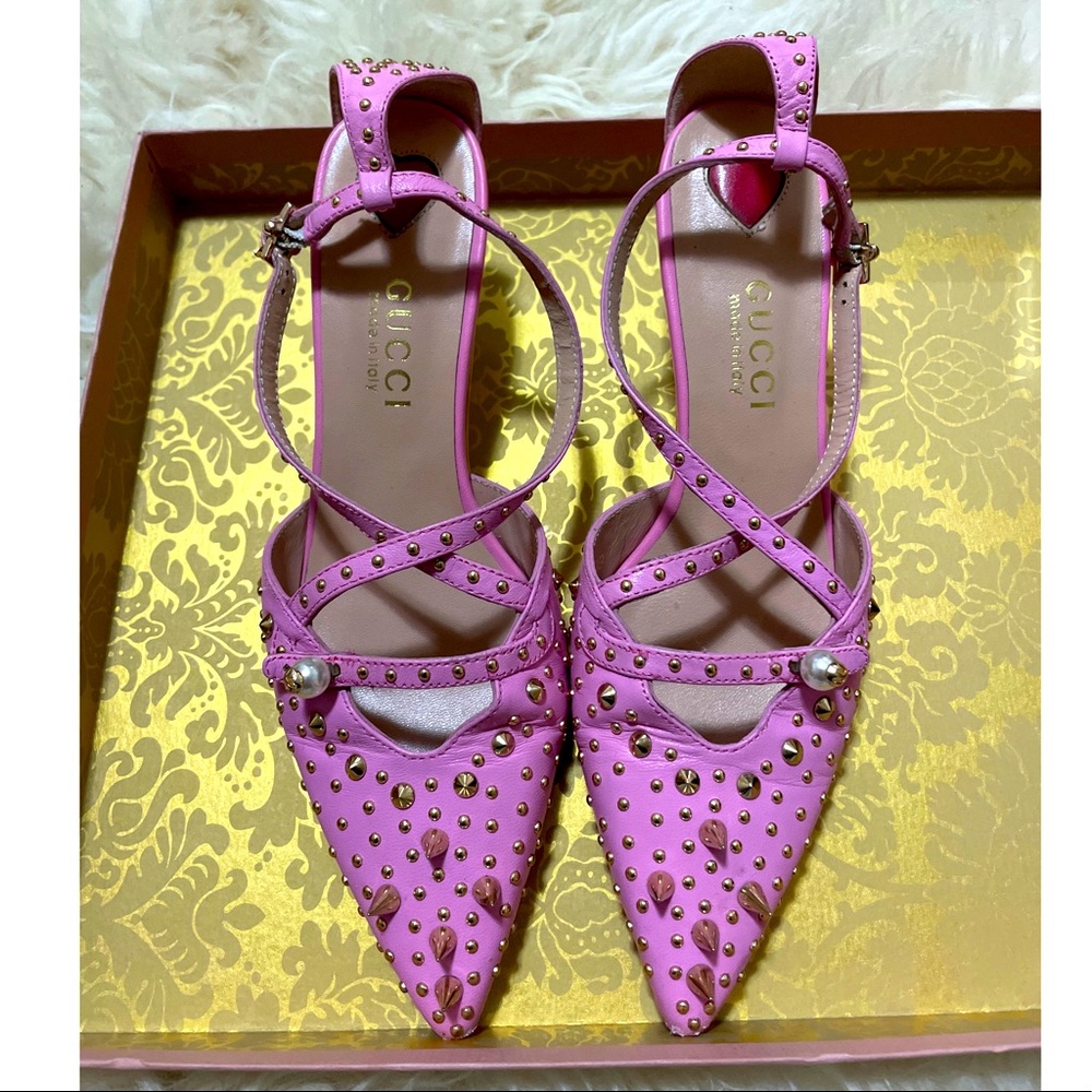 Gucci Unia Studded pumps